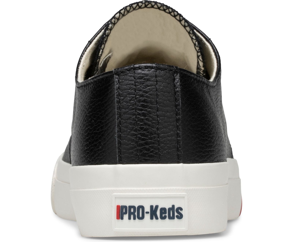 Tenis Keds Mujer Negros - Royal Lo Classic Cuero - 7853-CHSTQ